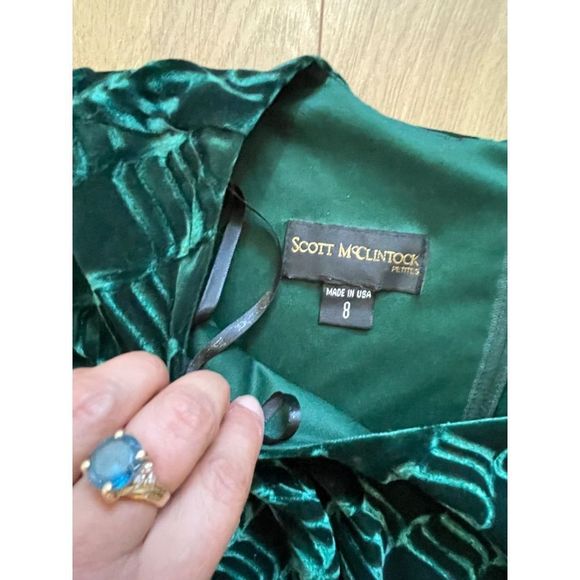 SCOTT MCCLINTOCK velvet vintage dress - Picture 14 of 15